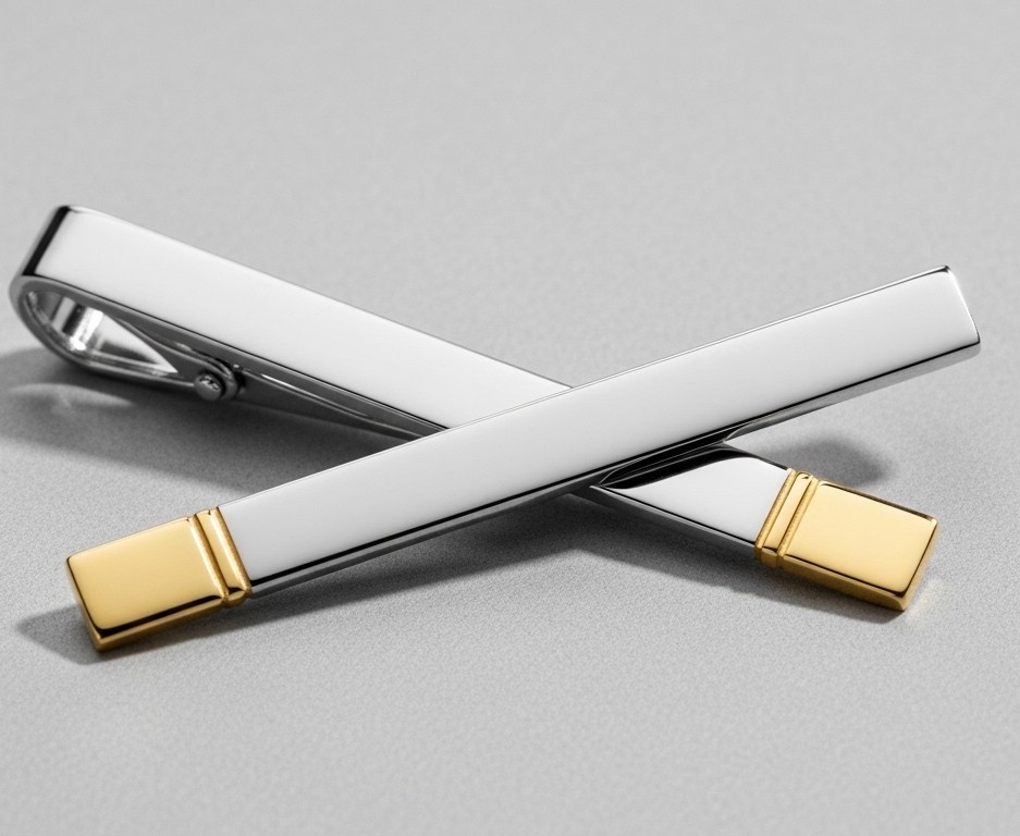 Gold-Tipped Tie Bar